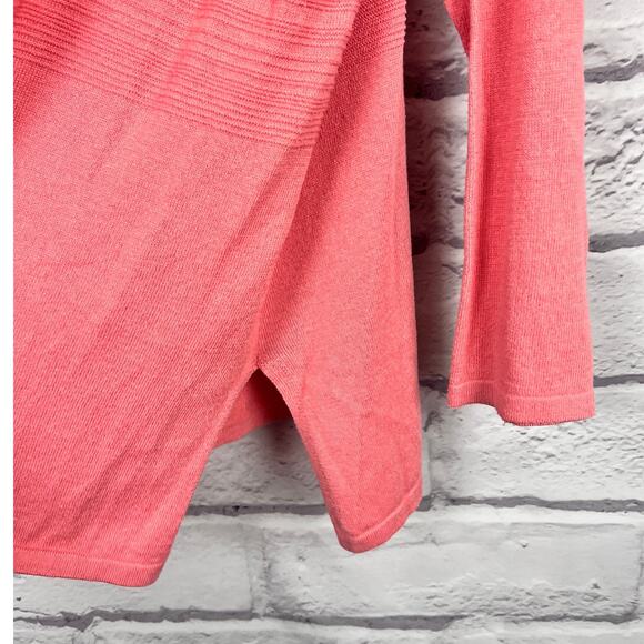 Catherines Women 1X Minimalist Staple Modest Career Office Coastal Knit Cardigan - Picture 5 of 10